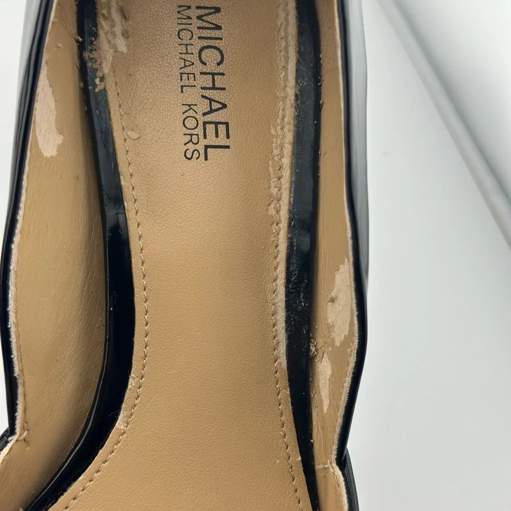 Michael Kors Black Patent Leather Pointed-Toe Heels